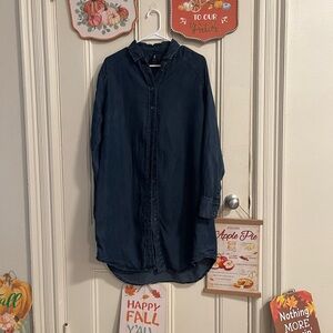 Women's Blue Midi Dress